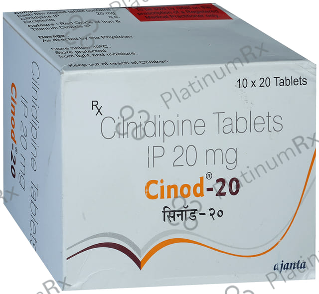 Cinod 20mg Tablet 20s