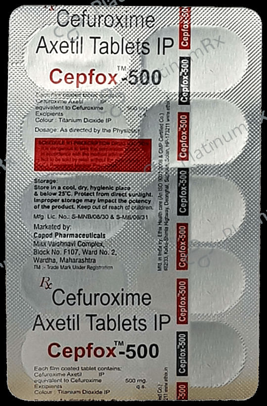 Cepfox 500 Tablet