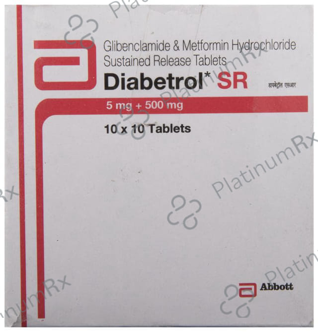 Diabetrol 5/500mg Tablet SR 10s