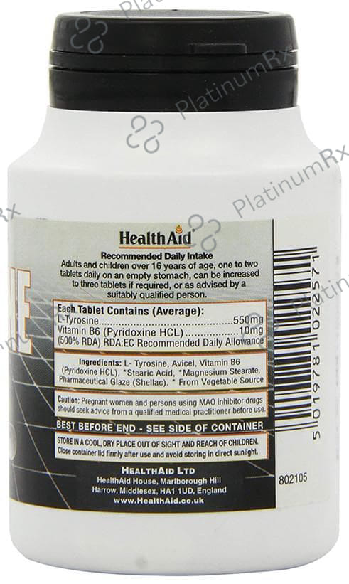 Healthaid L-Tyrosine 550mg Tablet