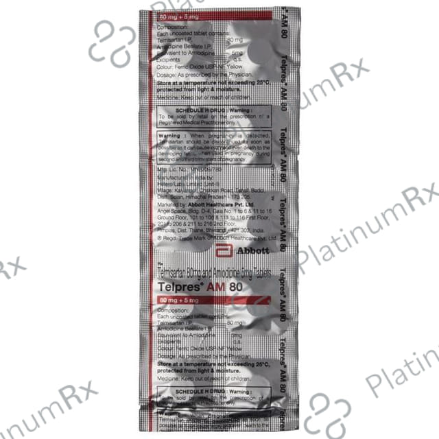 Telpres AM 5/80mg Tablet 10s