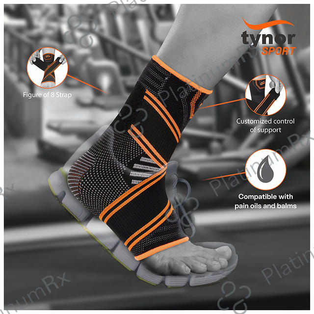 Tynor Ankle Binder Air Pro Large Black & Green