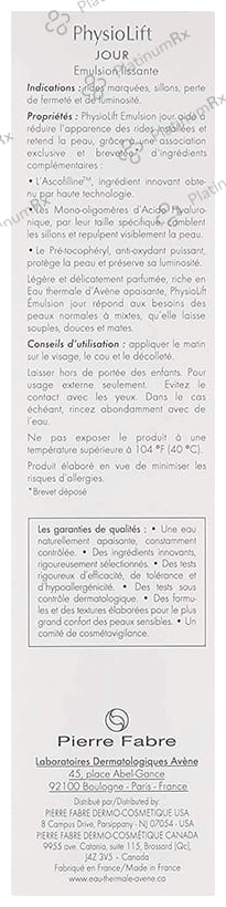Avene Physiolift Day Smoothing Emulsion