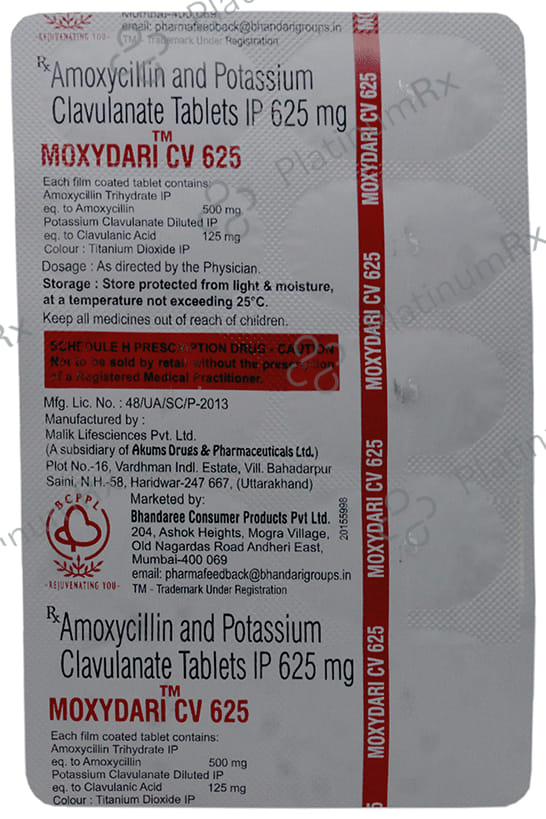 Moxydari CV 625 Tablet