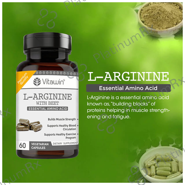 Vitawin L-Arginine Vegetarian Capsule with Beet