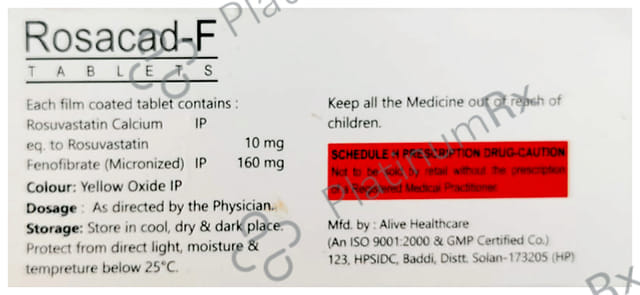 Rosacad F 160/10mg Tablet 10s