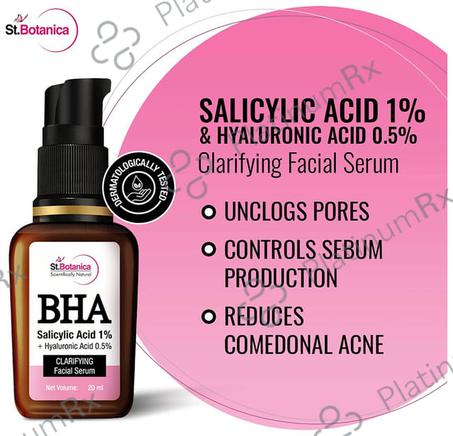 St.Botanica BHA Salicylic Acid 2% + Hyaluronic Acid 1% Clarifying Facial Serum