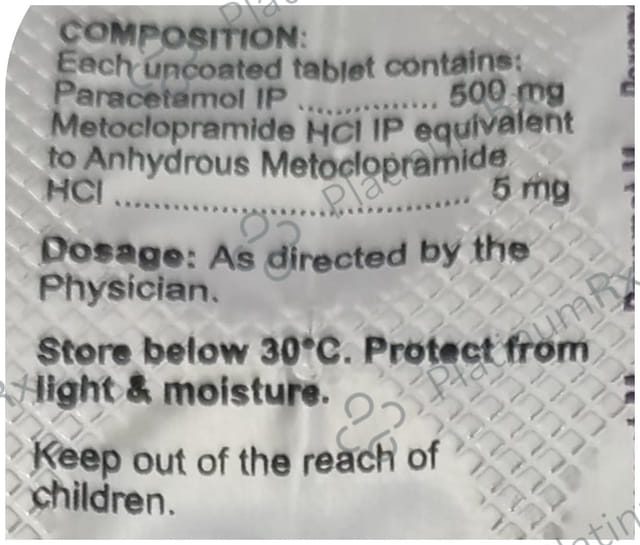 Paramet M 5mg/500mg Tablet 10s