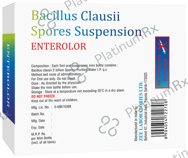 Enterolor Oral Suspension 5ml