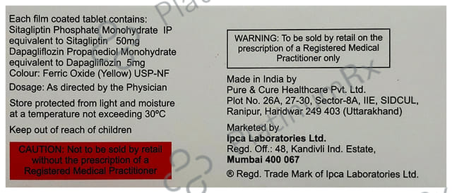 Suitglip D 5/50mg Tablet 10s
