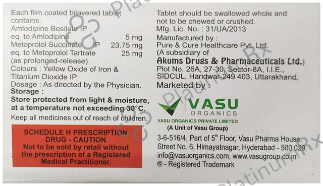 Prolovas AM 5/25mg Tablet 10s