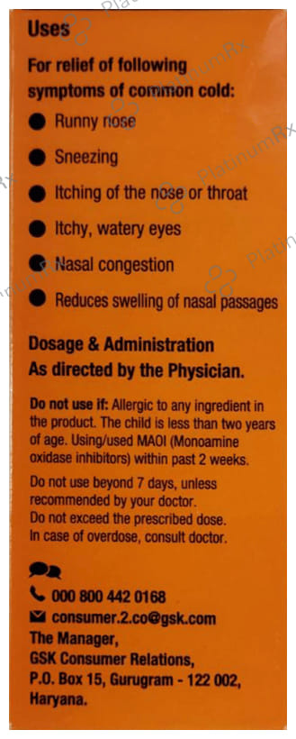 T Minic 2/5mg Syrup Orange 60ml