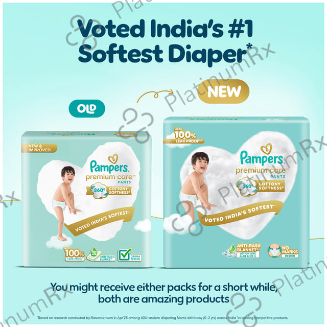 Pampers Premium Care Pants with Aloe Vera & Cotton-Like Softness - Size XL 36 diapers