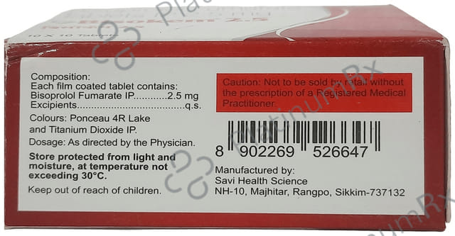 Bisokem 2.5mg Tablet 10s