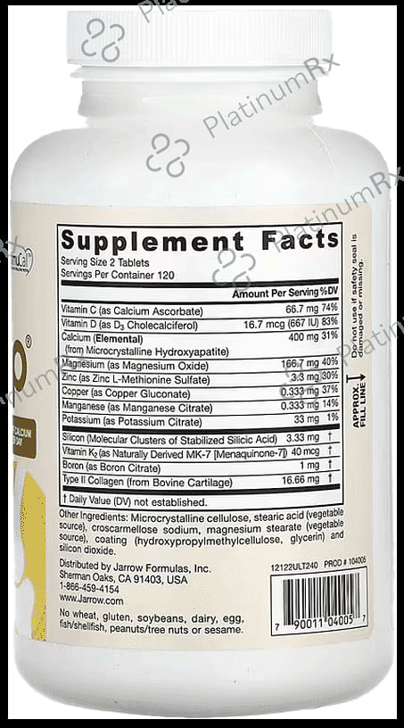 Jarrow Formulas Ultra Bone Up Tablet