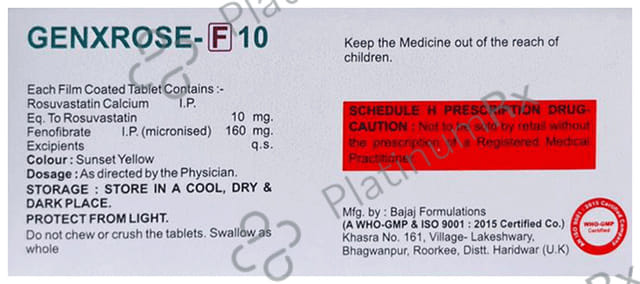 Genxrose F 160/10mg Tablet 10s