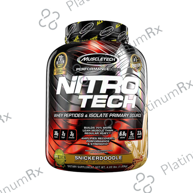 Muscletech Performance Series Nitro Tech Whey Isolate Snicker Doodle