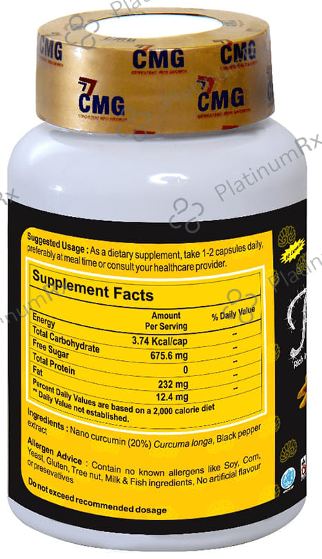 CMG Nutritions Percumin Capsule Rich in Anti-Oxidants Beneficial for Overall Health