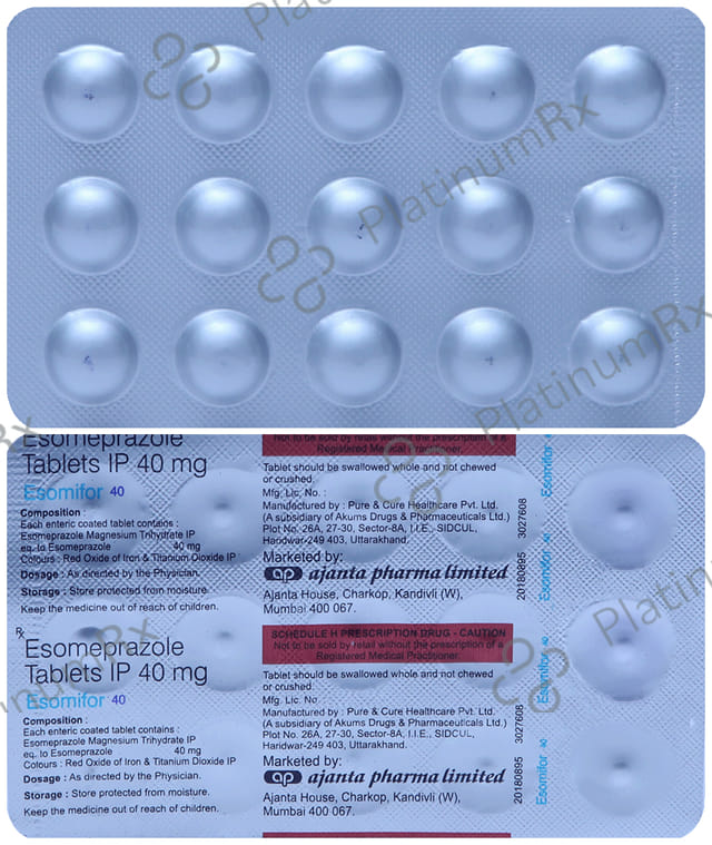 Esomifor 40mg Tablet 15s