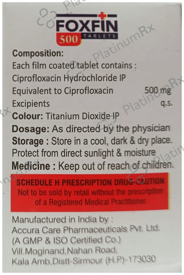 Foxfin 500mg Tablet 10s