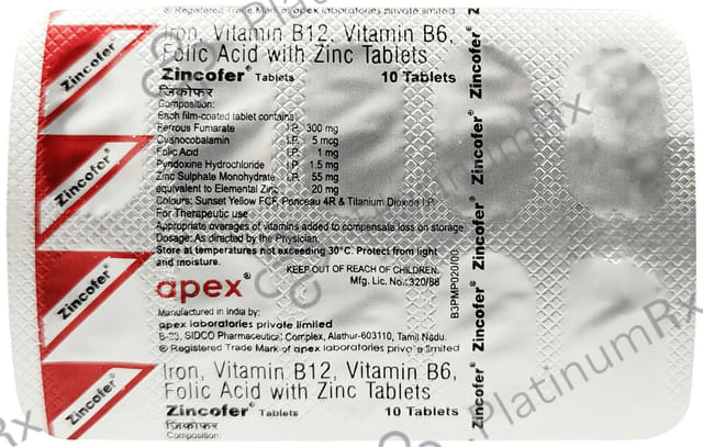 Zincofer Tablet 10s