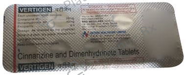 Vertigen 20/40mg Tablet 10s