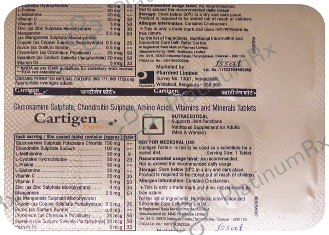 Cartigen Forte Plus Tablet 10s