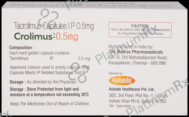 Crolimus 0.5mg Capsule