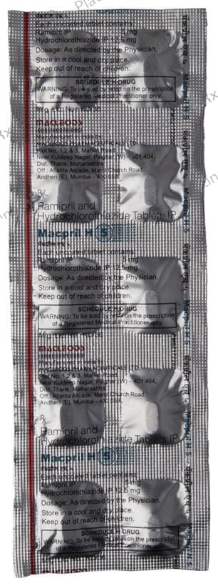 Macpril H 5/12.5mg Tablet 10s