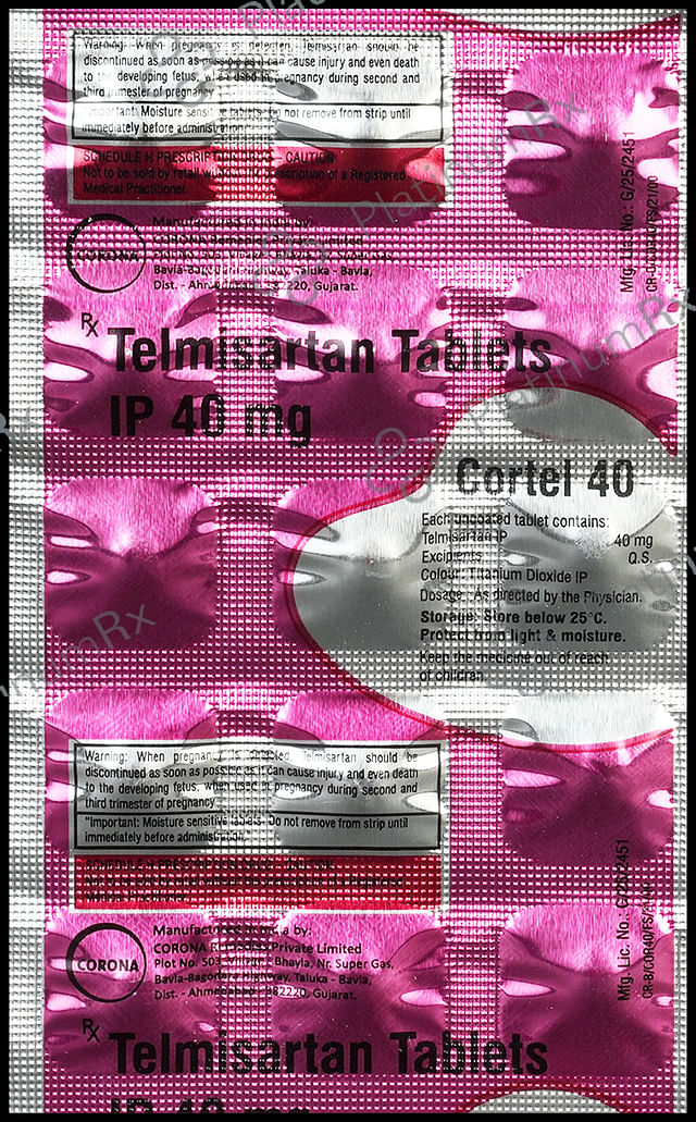 Cortel 40mg Tablet 15s