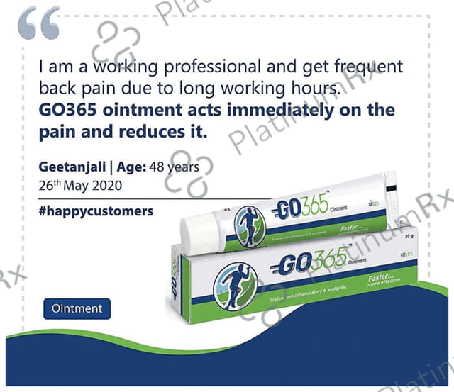 Go 365 Ayurvedic Ointment For Knee & Joint Pain