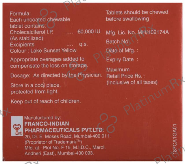 Zindee 60k Chewable Tablet 4s