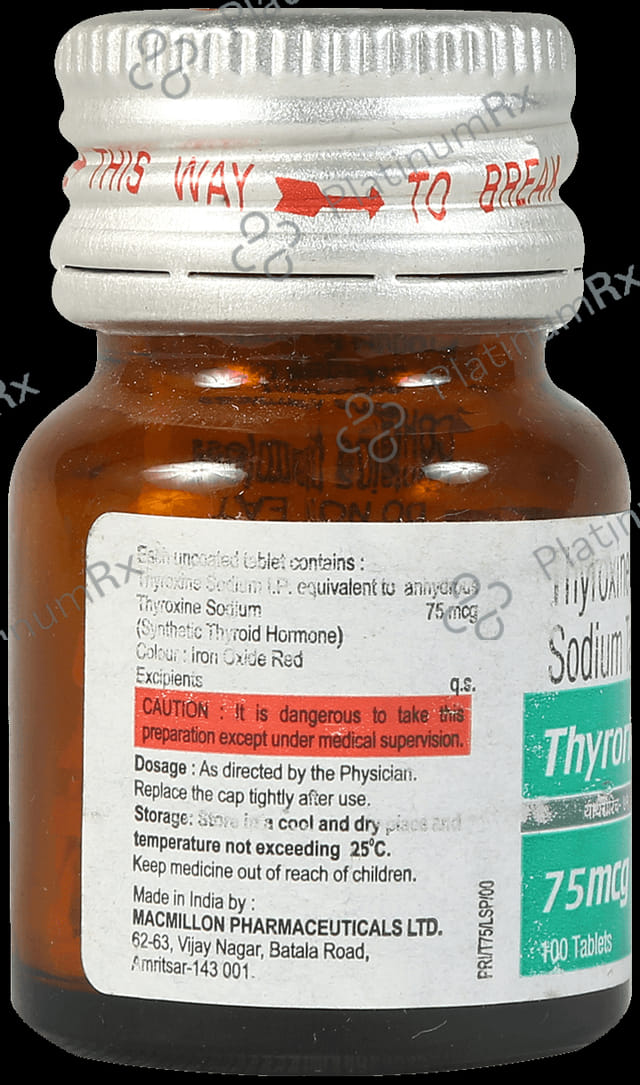Thyrorich 75mcg Tablet 100s