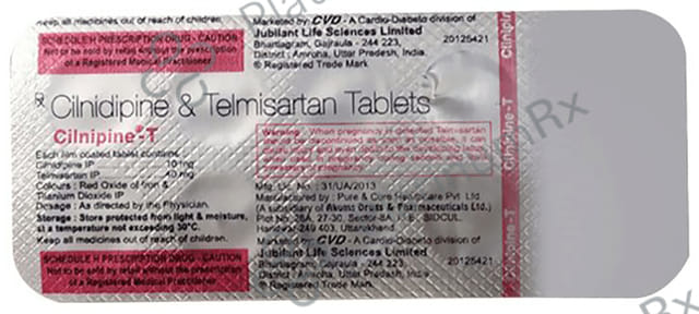 Cilnipine T 10/40mg Tablet 10s
