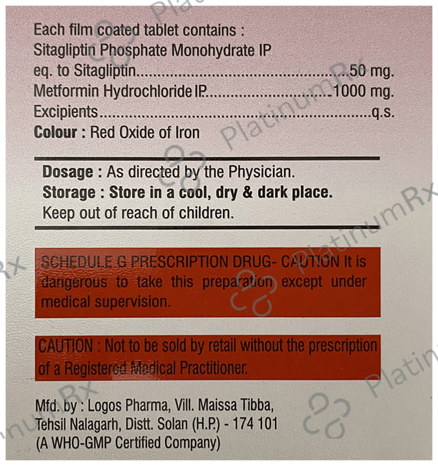 Sitascore-M 1000/50 Tablet