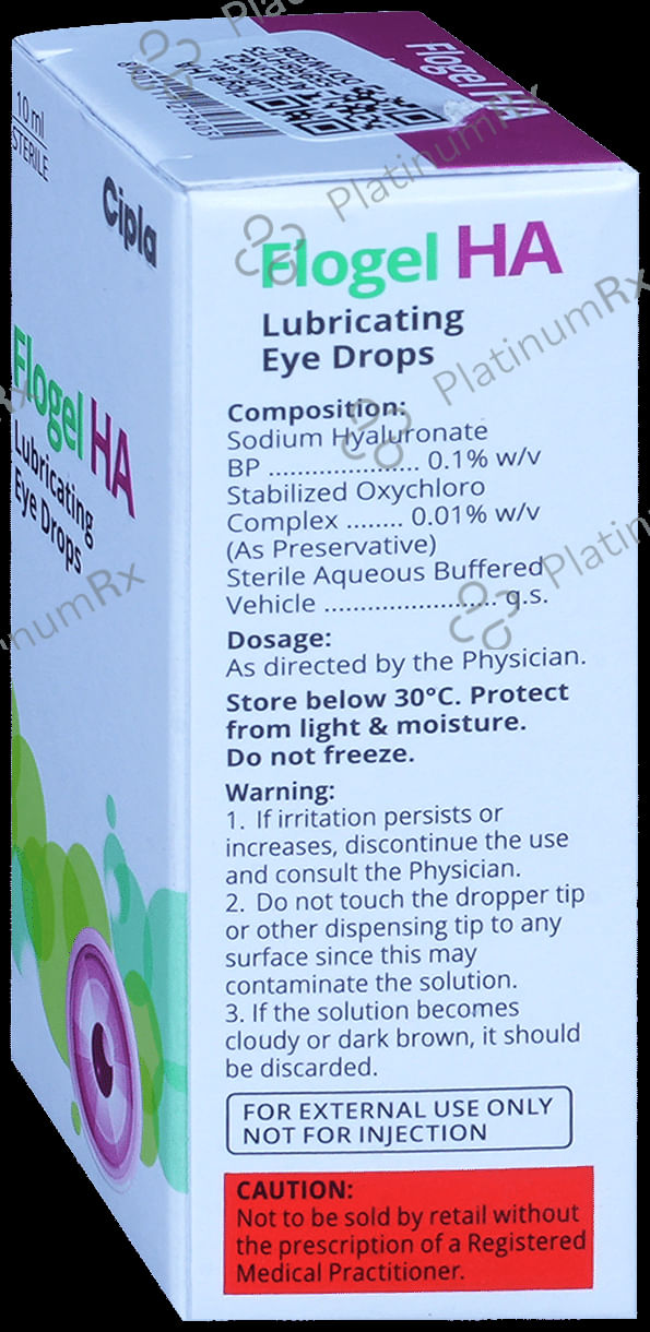 Flogel HA 0.1% Lubricating Eye Drop 10ml
