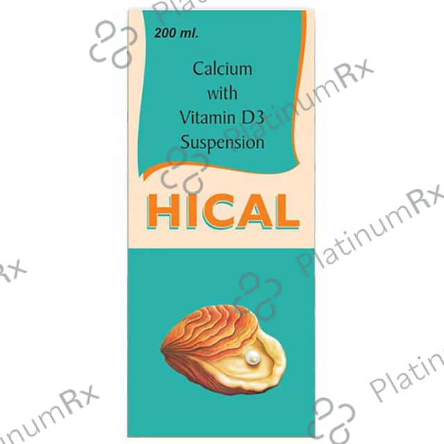 Hical 625mg/125IU Suspension 200ml