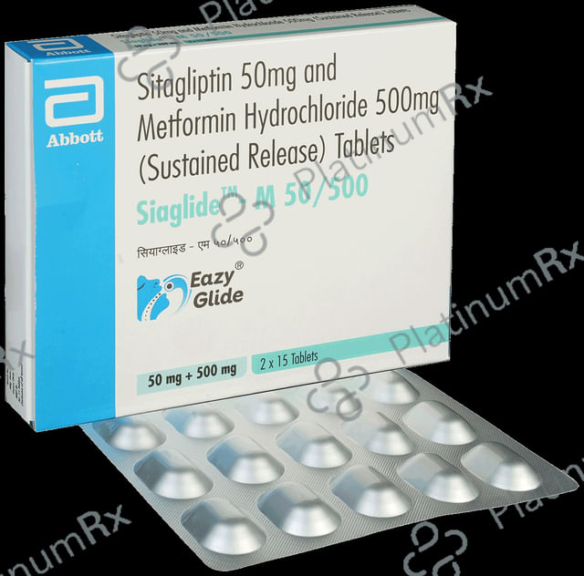 Siaglide M 50/500mg Tablet SR 15s