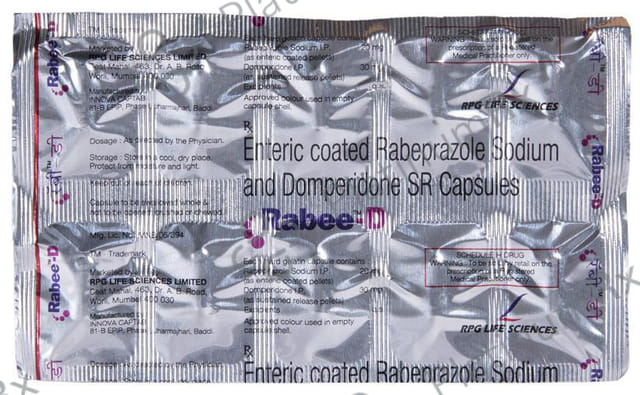 Rabee D 30/20mg Capsule SR 10s