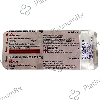 Bilagra 20mg Tablet 10s