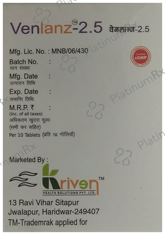 Venlanz 2.5 Tablet MD