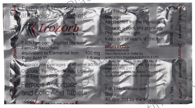 Irozorb 100/1.5mg Tablet 10s