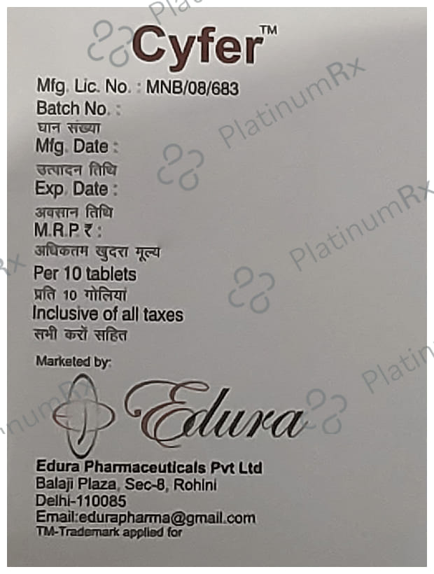 Cyfer Tablet 10 Tablet Edura Pharma Pvt
