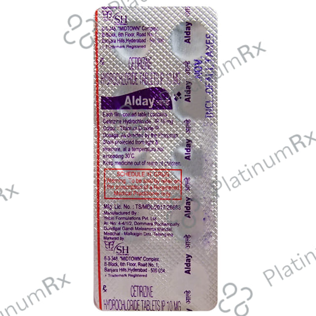 Alday 10mg Tablet 10s S H Pharmaceuticals Ltd.
