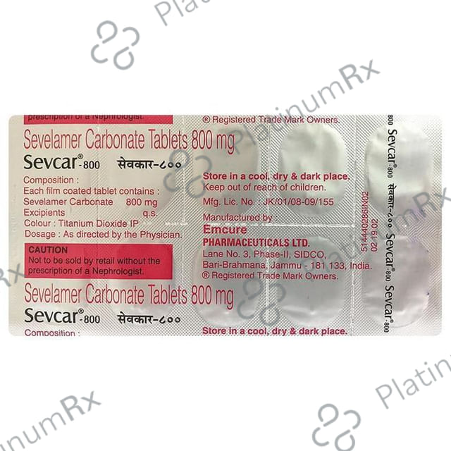 Sevcar 800 Tablet