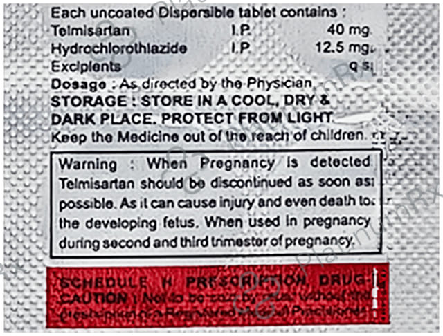 Telepoint H 40mg/12.5mg Tablet
