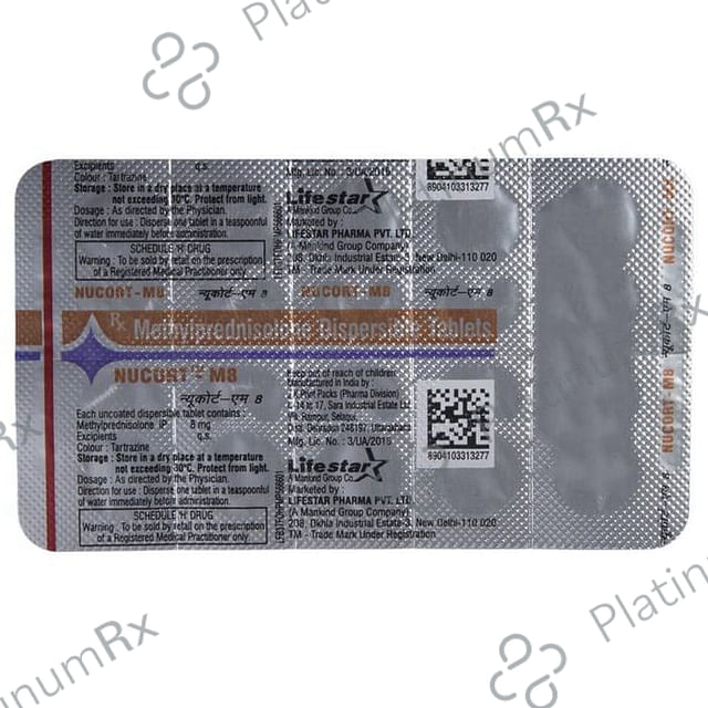 Nucort M 8mg Tablet DT 10s