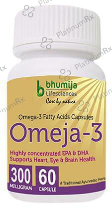 Bhumija Lifesciences Omeja-3 Omega-3 Fatty Acids 300mg Capsule