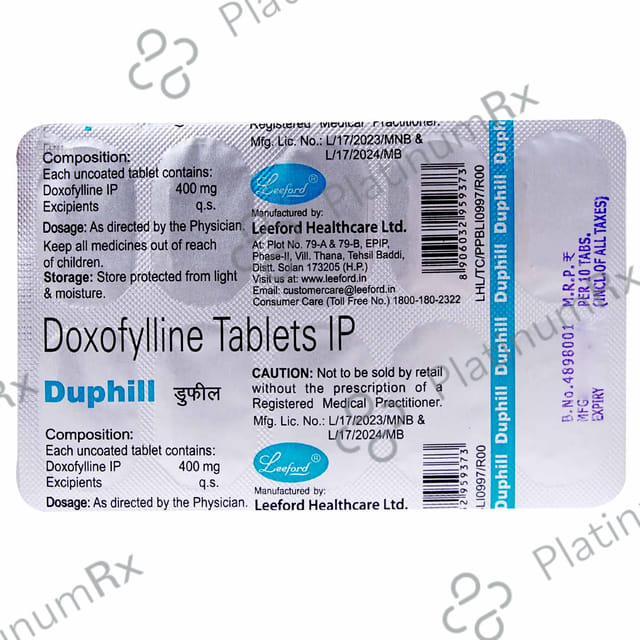 DUPHILL 400 MG TABLET