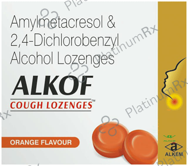 Alkof Orange Cough Lozenges 10s
